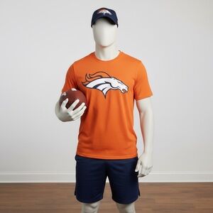 NFL Broncos Orange NFL Dri Fit Short Sleeve Shirt Size XL